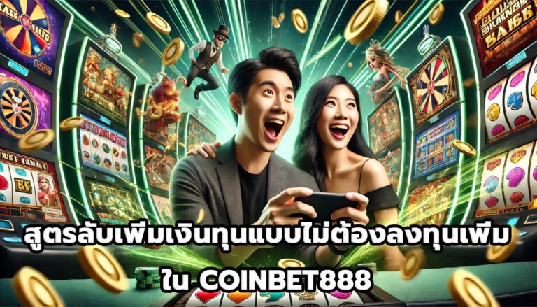 สูตรลับเพิ่มเงินทุนแบบไม่ต้องลงทุนเพิ่มใน COINBET888-8