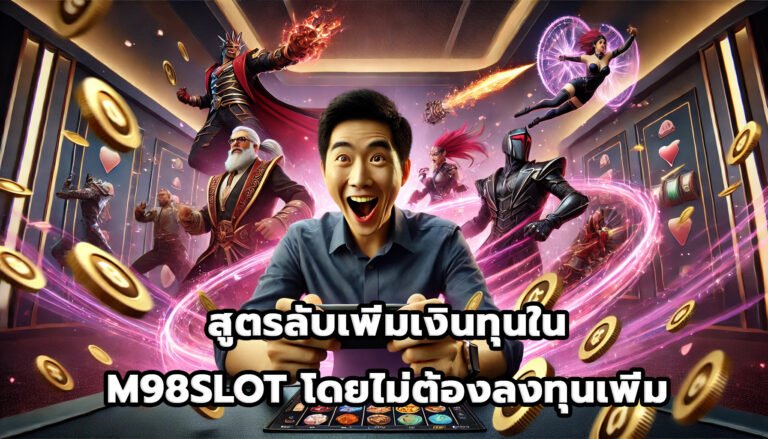 สูตรลับเพิ่มเงินทุนใน M98SLOTโดยไม่ต้องลงทุนเพิ่ม-12