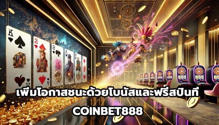 เพิ่มโอกาสชนะด้วยโบนัสและฟรีสปินที่ COINBET888-3