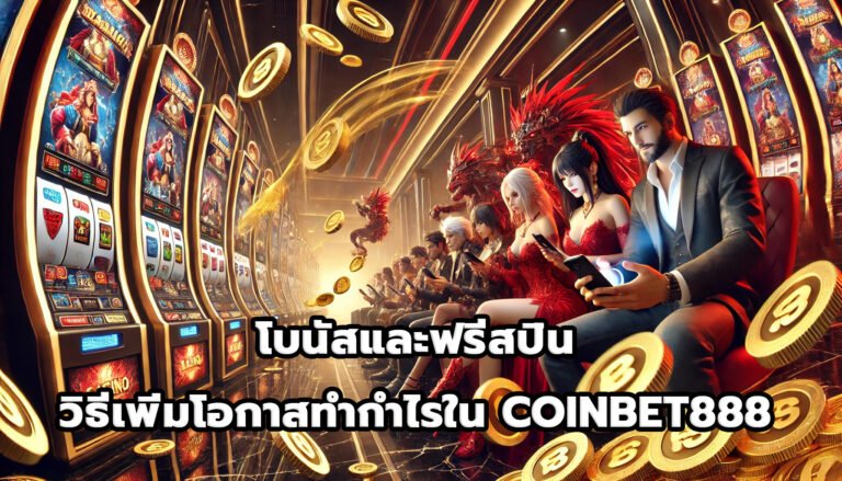 โบนัสและฟรีสปิน วิธีเพิ่มโอกาสทำกำไรใน COINBET888-1