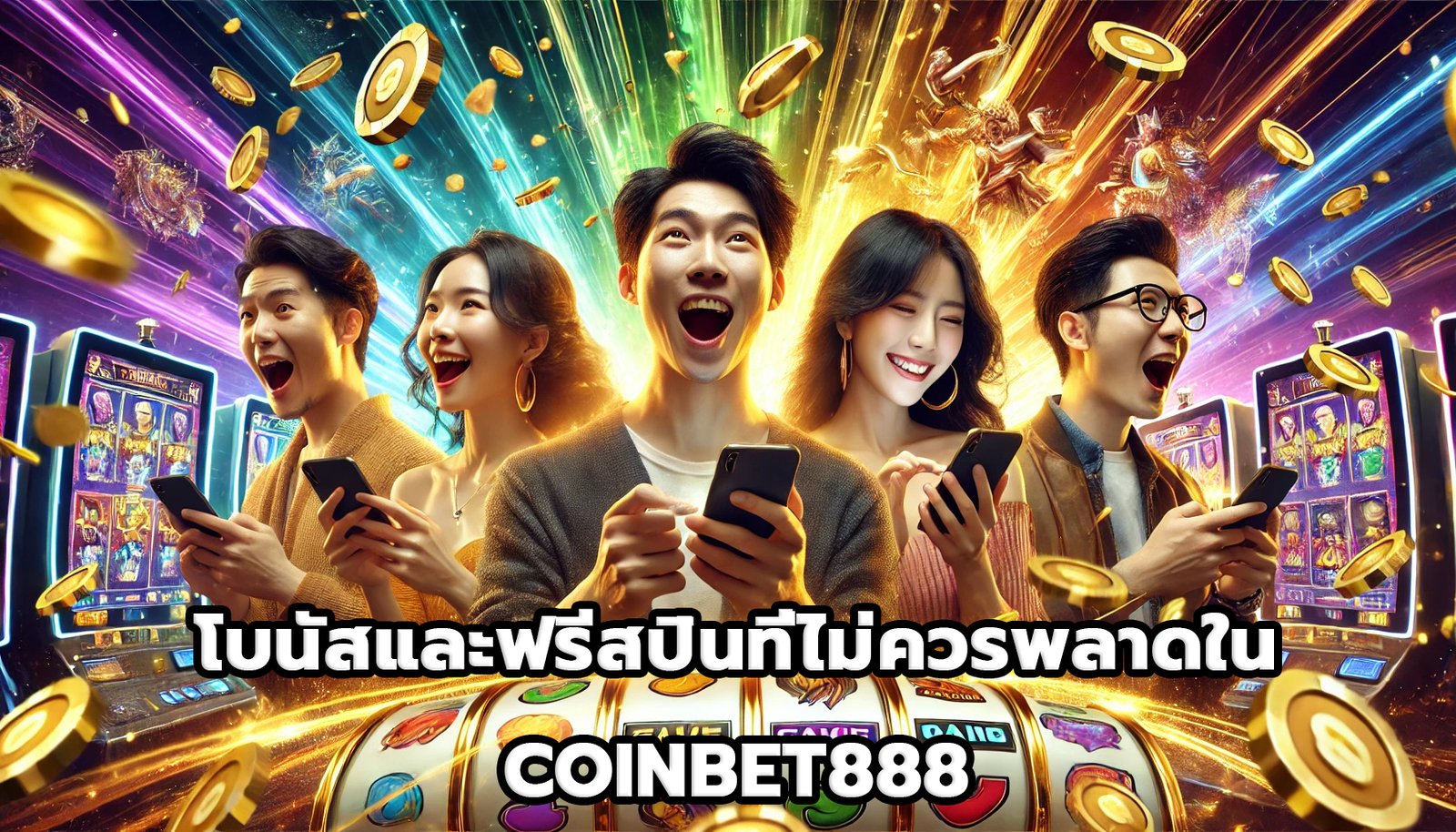 โบนัสและฟรีสปินที่ไม่ควรพลาดใน COINBET888-4